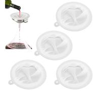 YDHfdc 4 Pièces Filtre Alimentaire 100/200/300/400 Maille Filtre à Mailles Fines en Nylon Filtre Nourriture Filtre à Tamis Fin pour Jus, Vin, Lait, Café, Huiles
