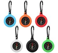 YDHfdc 6 Pièces Mini Boussoles avec Mousqueton Portable Boussole Randonnée Étanche Boussole Enfant Porte Clés pour l'extérieur, Le Camping, la Randonnée