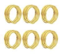 YDHfdc Anneaux de Serviette en Métal 6 Pièces Creux Ronds de Serviette Rounds de Anneaux de Serviette en Maille Ensemble pour Mariage Noël Banquet Fête Anniversaire Festival Décoration de Table