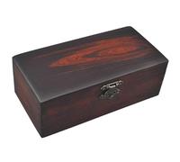 YDHSIKK Boîte de Rangement pour Bijoux, Boîte à Bijoux en Bois, Organisateur, Porte-Bijoux, vitrine, Bois, 7,87 x 4,13 x 2,76 Pouces