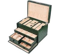 YDHSIKK Boîte de Rangement pour Bijoux, Coffret à Bijoux verrouillable Gris (H22 x L24 x 34,5 cm)