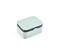 YDHSIKK Boîte de Rangement pour Bijoux, Trousse de Maquillage en PU et Flanelle Bleue 8 x 6 x 3,9 cm, boîte de Rangement Portable for Bijoux