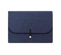 YDHSIKK Chemise à enveloppes Sac à Dos, Chemise à Documents en Cuir à 13 Compartiments, Multicolore, 33 x 3 x 24,5 cm(Blue)