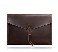 YDHSIKK Chemise à enveloppes Sac à Dos, Porte-Documents en Cuir A4, Organiseur de dossiers, Mallette d'affaires, Grande capacité, Multicolore, 34 x 24 x 2,5 cm(Coffee)