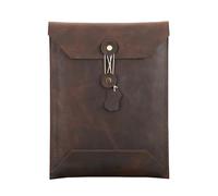 YDHSIKK Chemise à enveloppes Sac à Dos, Porte-Documents en Cuir Format A4 Couleur café, Style rétro, Organiseur for Bureau, Voyage, Tablette, Ordinateur Portable