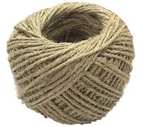 YDHSIKK Corde de Jute pour Bricolage, Corde de Chanvre pou Corde en Toile de Jute Naturelle Multicolore 2 mm x 50 mètres(4)