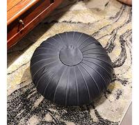 YDHSIKK décor Salon, Tabouret Polyvalent Pouf en Cuir de Vache véritable, Grand Coussin de Sol, Fait à la Main, décoration de Salon(F)