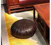 YDHSIKK décor Salon, Tabouret Polyvalent Pouf en Cuir de Vache véritable, Grand Coussin de Sol, Fait à la Main, décoration de Salon(C)