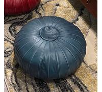 YDHSIKK décor Salon, Tabouret Polyvalent Pouf en Cuir de Vache véritable, Grand Coussin de Sol, Fait à la Main, décoration de Salon(D)