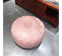 YDHSIKK décor Salon, Tabouret Polyvalent Pouf en Cuir de Vache véritable, Grand Coussin de Sol, Fait à la Main, décoration de Salon(Pink)