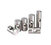 YDHSIKK Écrous cylindriques, Le Marteau de Trou croisé d'écrous de Baril de l'acier Inoxydable M6 304 a incorporé Plusieurs Tailles(M6x16 (5Pcs))