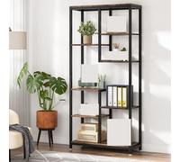 YDHSIKK Grand Coin étagère de Stockage Bibliothèque de Rangement à 6 Niveaux et 8 étagères, Multicolore, 30 x 80 x 175 cm