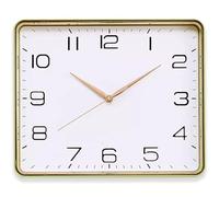 YDHSIKK Horloge Murale Moderne à Chiffres Ronds, Horloge Murale carrée Multicolore 35 x 29 cm(Green)