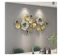 YDHSIKK Horloge Murale Moderne à Chiffres Ronds, Horloge Murale for - Cadrans artistiques créatifs en Feuille de Ginkgo 3D Faits à la Main, décoration Artistique for Maison