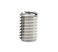YDHSIKK Inserts filetés autotaraudeurs, Adaptateur d'insertion de Filetage autotaraudeur Fendu à l'intérieur et à l'extérieur, en Acier Inoxydable, Plusieurs Tailles(8MM*M2.5*M4)