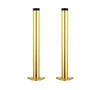 YDHSIKK Jambes Meubles Pieds de Table de Bricolage for Meubles en métal, Pieds d'armoire réglables, 20-130 cm, réglables de 0 à 30 mm, 6 Couleurs, avec vis et Tournevis(Gold,80cm)