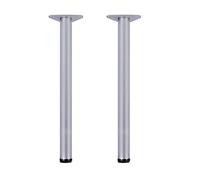 YDHSIKK Jambes Meubles Pieds de Table de Bricolage for Meubles en métal, Pieds d'armoire réglables, 20-130 cm, réglables de 0 à 30 mm, 6 Couleurs, avec vis et Tournevis(Matte Silver,20cm)