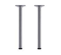 YDHSIKK Jambes Meubles Pieds de Table de Bricolage for Meubles en métal, Pieds d'armoire réglables, 20-130 cm, réglables de 0 à 30 mm, 6 Couleurs, avec vis et Tournevis(Striped Silver,50cm)