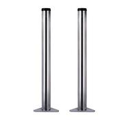 YDHSIKK Jambes Meubles Pieds de Table de Bricolage for Meubles en métal, Pieds d'armoire réglables, 20-130 cm, réglables de 0 à 30 mm, 6 Couleurs, avec vis et Tournevis(Stainless Steel,20cm)
