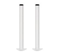 YDHSIKK Jambes Meubles Pieds de Table de Bricolage for Meubles en métal, Pieds d'armoire réglables, 20-130 cm, réglables de 0 à 30 mm, 6 Couleurs, avec vis et Tournevis(White,90cm)