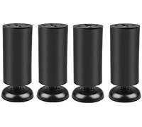 YDHSIKK Jambes Meubles Pieds de Table de Meubles Robustes Pieds de Meubles en Acier Inoxydable Pieds de canapé réglables DIY, Pieds de Support Ronds, Pieds de Table et de Banc de Remplacement(15Cm)