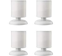 YDHSIKK Jambes Meubles Pieds de Table de Meubles Robustes Pieds de Meubles Hauteur réglable Support Rond en Acier Inoxydable Charge portante 250 kg Coussin en Caoutchouc Canapé(White,8cm)