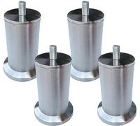YDHSIKK Jambes Meubles Pieds de Table for Meubles Robustes 4 pièces Pieds de Meubles Pieds de Meubles réglables en Hauteur en Acier Inoxydable 3-73 cm(28Cm)