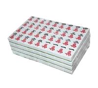YDHSIKK Mah Jong 144 Mahjong Voyage Mah-jongg Voyage Famille Loisirs Professionnel(42MM)