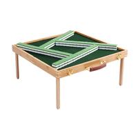 YDHSIKK Mah Jong avec Table Pliante Portable de Voyage for l'extérieur, Mahjong Chinois(Green,26mm)