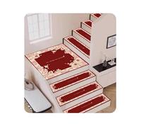 YDHSIKK Marchepieds en Moquette, Tapis d'escalier antidérapant en Polyester, Multicolore, Plusieurs Tailles, Support en Caoutchouc, Facile à Installer, Lavable, 1 pièce(C,0.7x2.3ft/22x70cm)