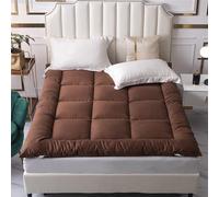 YDHSIKK Matresses Futon Matelas futon Japonais for Camping, détente au Sol et au lit, Multicolore, Plusieurs Tailles(Camel,Queen(150x200cm))