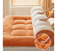 YDHSIKK Matresses Futon Matelas futon Japonais Multicolore, Plusieurs Tailles(Orange,100 * 200 * 10cm/39 * 78 * 4in)