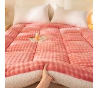 YDHSIKK Matresses Futon Matelas futon Japonais Portable, Pliable et Peu encombrant, Multicolore, Plusieurs Tailles(Pink,180 * 200cm/70 * 78in)