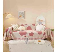 YDHSIKK Plaids pour canapés, Grand jeté de canapé en Chenille 4 Places, jeté for canapés Grand jeté de canapé avec Motif décoratif(A,180x300cm)