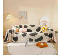 YDHSIKK Plaids pour canapés, Grand jeté de canapé en Chenille 4 Places, jeté for canapés Grand jeté de canapé avec Motif décoratif(C,180x230cm)