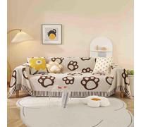 YDHSIKK Plaids pour canapés, Grand jeté de canapé en Chenille 4 Places, jeté for canapés Grand jeté de canapé avec Motif décoratif(E,180x330cm)