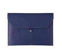 YDHSIKK Pochette à enveloppes, Pochette à Documents A4 en Cuir synthétique Multicolore, 33 x 23,5 cm, Lot de 3(Blue)