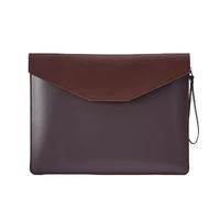 YDHSIKK Pochette à enveloppes, Pochette à Documents en PU Multicolore 26,1 x 34,2 cm(Brown)