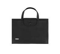 YDHSIKK Pochette à enveloppes, Pochette de Rangement for Documents en PU Multicolore 25 x 36 cm(Black)