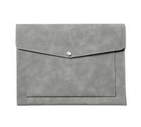 YDHSIKK Pochette à enveloppes, Pochette en Cuir for Documents A4, Porte-Monnaie, Pochette de Rangement, Multicolore, 33 x 24 cm(Grey)