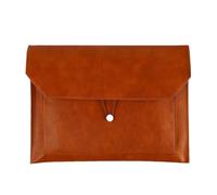 YDHSIKK Pochette à enveloppes, Pochettes à Documents en Cuir PU 337 x 237 mm Multicolore Lot de 2(Brown)