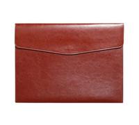 YDHSIKK Pochette à enveloppes, Porte-Documents en Cuir A4, Pochette de Rangement Professionnelle, Rouge, 33 x 24,5 cm(Red 1)