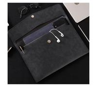 YDHSIKK Pochette à enveloppes, Porte-Documents en Cuir, Pochette A4, Porte-Documents, Multicolore, 330 x 240 mm, Lot de 3(Black)