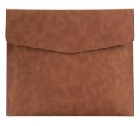 YDHSIKK Pochette à enveloppes, Porte-Documents en Cuir, Pochette A4, Porte-Documents, Multicolore, 330 x 240 mm, Lot de 3(Brown)