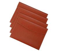 YDHSIKK Pochette à enveloppes, Porte-Documents en Cuir, Pochette de classement, étui for dossiers A4, Pochette de données, Multicolore 33 x 24,3 cm(Brown)