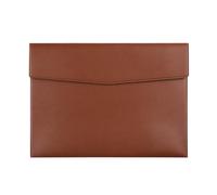 YDHSIKK Pochette à enveloppes, Porte-Documents en Cuir PU Multicolore 24 x 33 cm, Lot de 2(Brown)