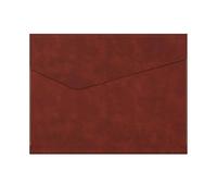 YDHSIKK Pochette à enveloppes, Porte-Documents en Cuir synthétique Multicolore 33 x 24 cm(Dark Brown)