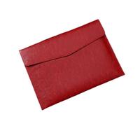 YDHSIKK Pochette à enveloppes, Porte-Documents enveloppe en Cuir synthétique Multicolore 33 x 24,3 cm(Red)