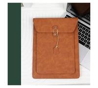 YDHSIKK Pochette à enveloppes, Porte-Documents et Chemise en Cuir for Ordinateur Portable et Tablette 34 x 25,3 cm 13 Pouces Multicolore(Brown)
