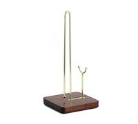 YDHSIKK Porte-Rouleau de Cuisine, Support de Rouleau d'essuie-Tout en Bois Support de Film Plastique for comptoir de Cuisine Support de Papier de Cuisine Facile à déchirer d'une Seule Main(Gd2)